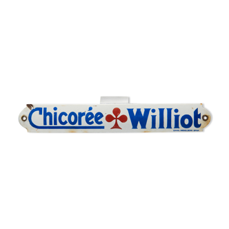 small enamelled advertising plaque "Chicory Williot"