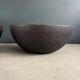 Pair of black lacquered metal catchall bowls
