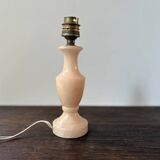 Vintage pink natural stone lamp base