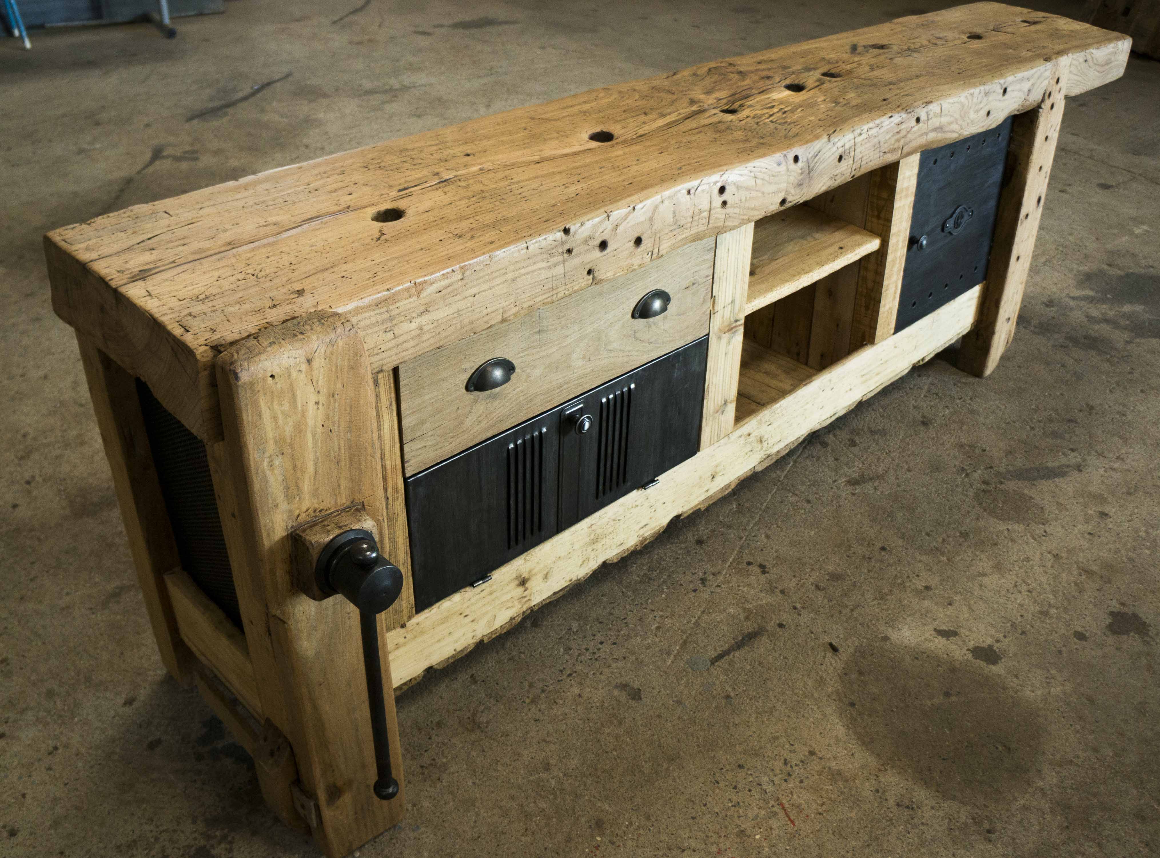 Old carpenter's workbench restored