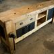 Old carpenter's workbench restored