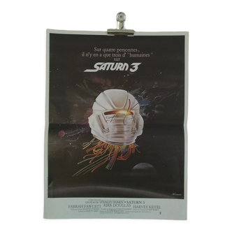Original folded movie poster Saturn 3 1980