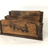 Letter holder range wooden documents
