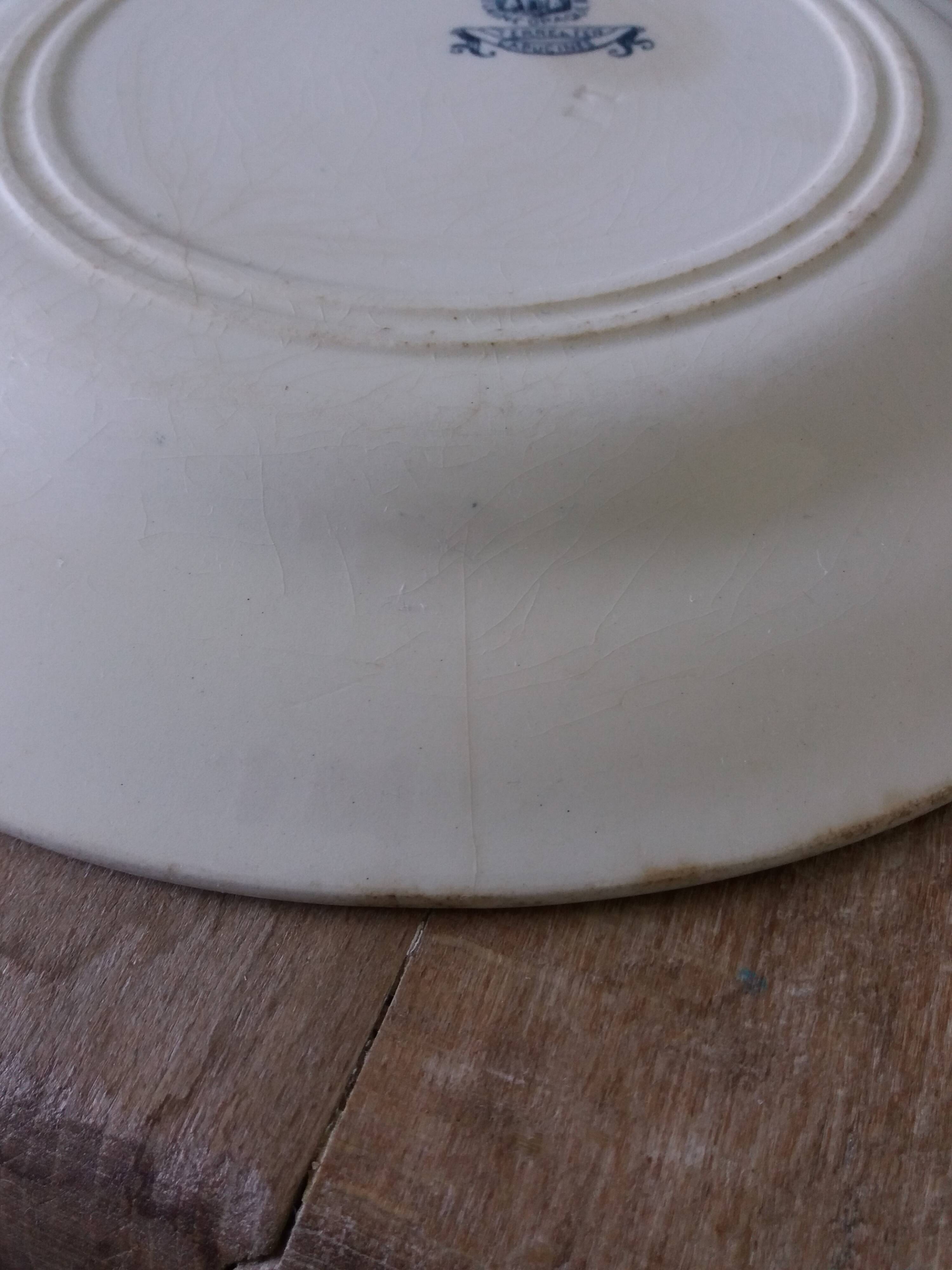 Gien Capucines Terre de fer flat plate