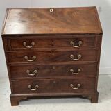 English style mahogany and veneer 19th century slope desk