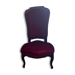 Fauteuil style Louis XIV en velour