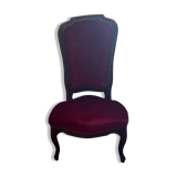 Louis XIV style armchair in red velvet