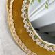 Miroir vintage jaune