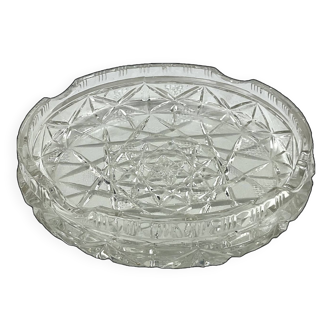 Vintage molded glass pocket tray