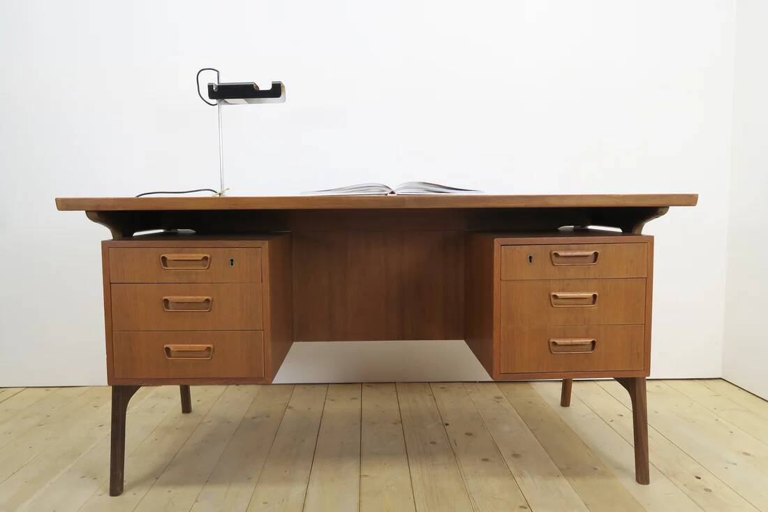 Teak desk with drawers, Denmark 1960