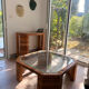 Console en rotin et verre - Les composantes (Sezane)