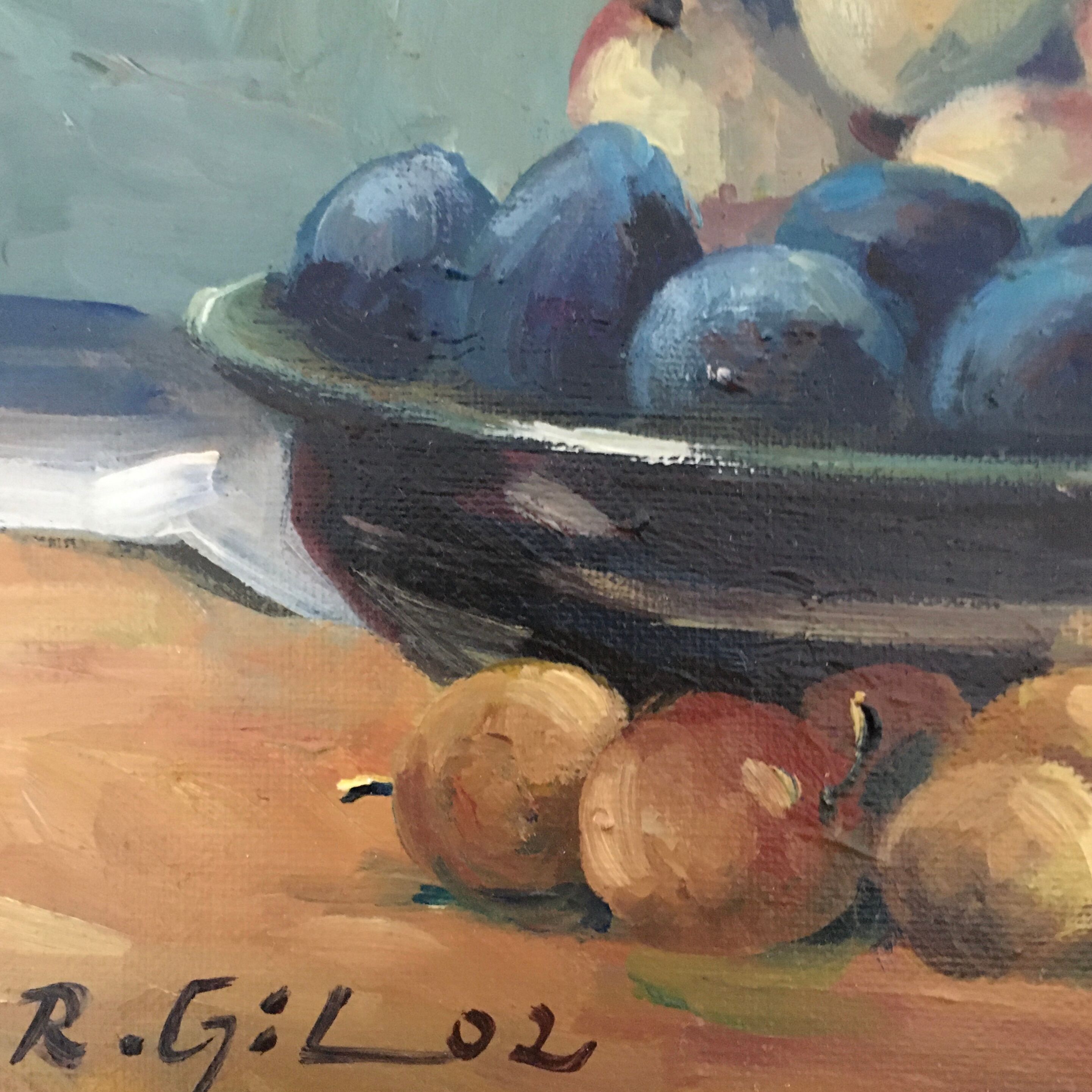 Painting flowers and fruits