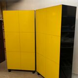 Pair of storage furniture 1960 covered with chromatic melamine 1960
