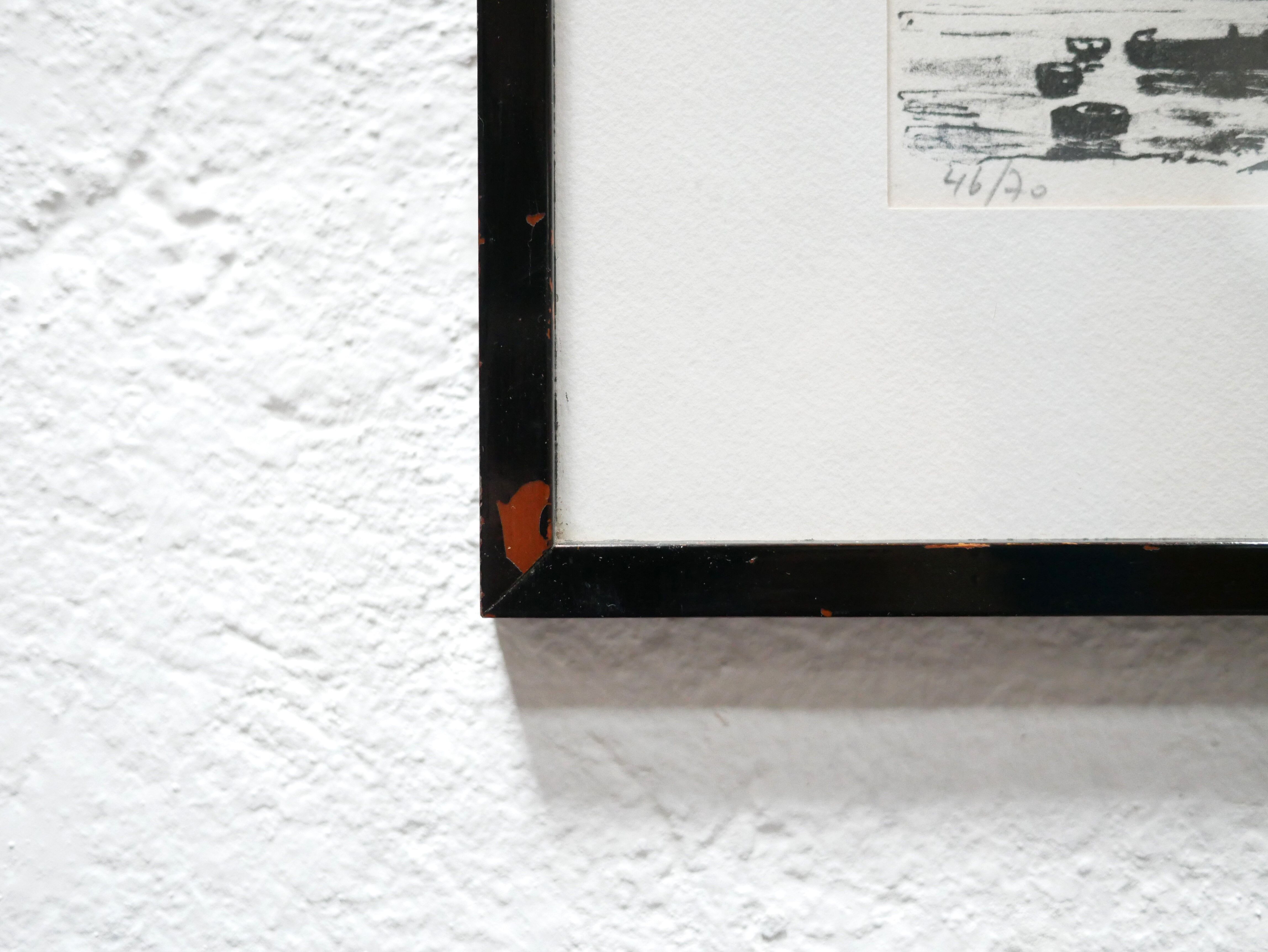 Lithographie signée Paul Petit