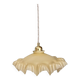 Vintage pale yellow opaline lampshade pendant light