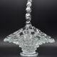 Barovier Rostrato Murano Italian glass basket centerpiece vase, 1940s