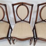 Set of 6 Bamboo Dining Chairs from Gasparucci Italo, 1970s