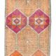Light Orange & Pembe Vintage Runner Rug For Home Decor, 88x323 Cm