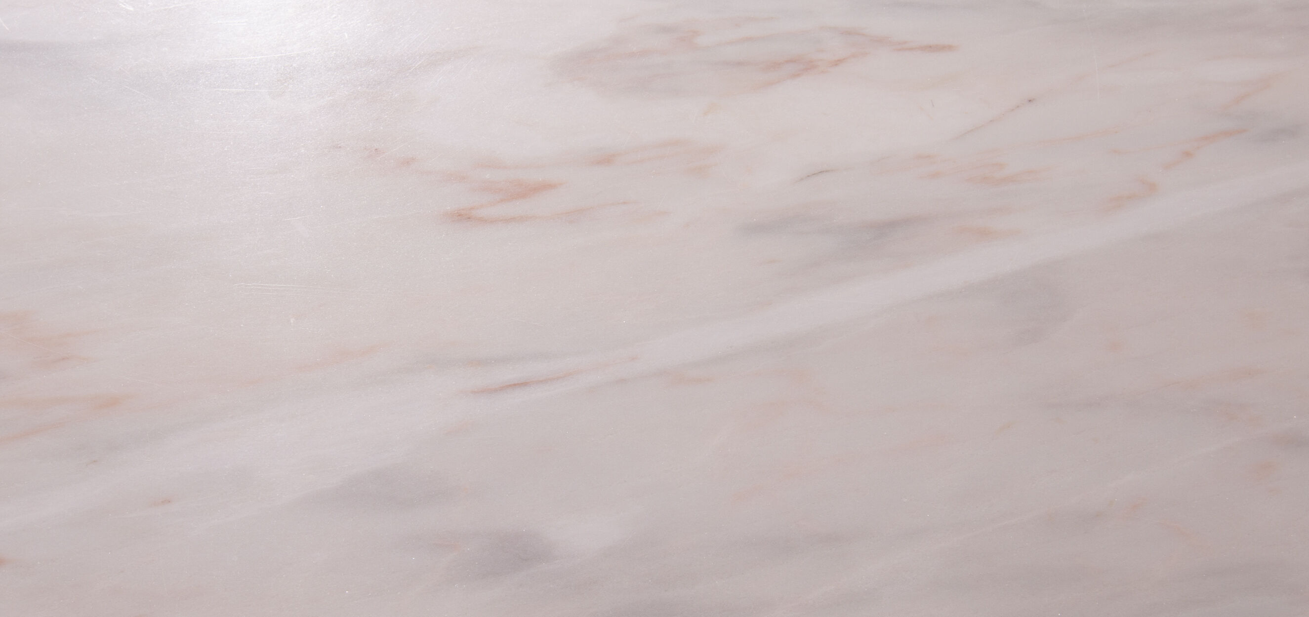 Dining table with oval Carrara marble top