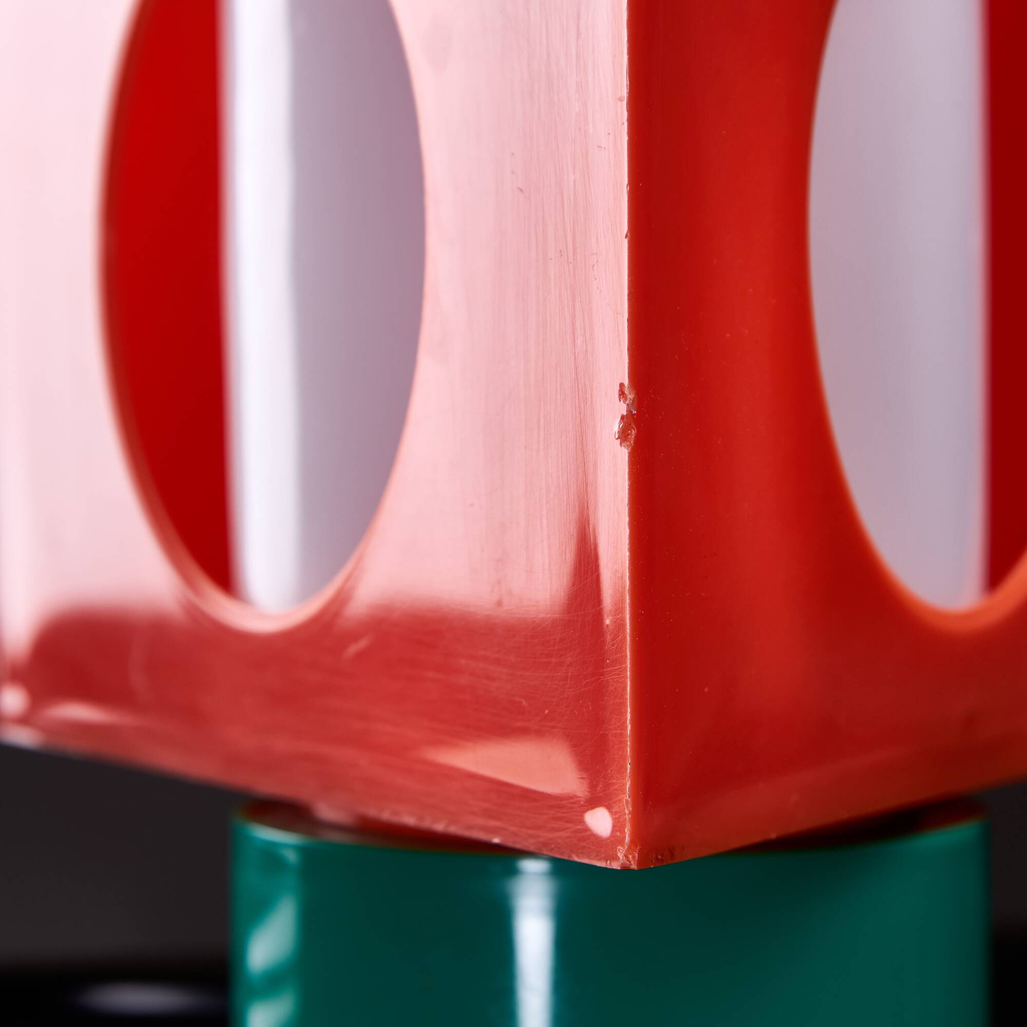 Geometrical, Orange Triangle-based Table Lamp