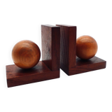 Wooden bookends