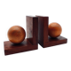 Wooden bookends