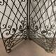 20th century wrought iron four-leaf partition