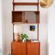 Lampe en terre cuite vintage
