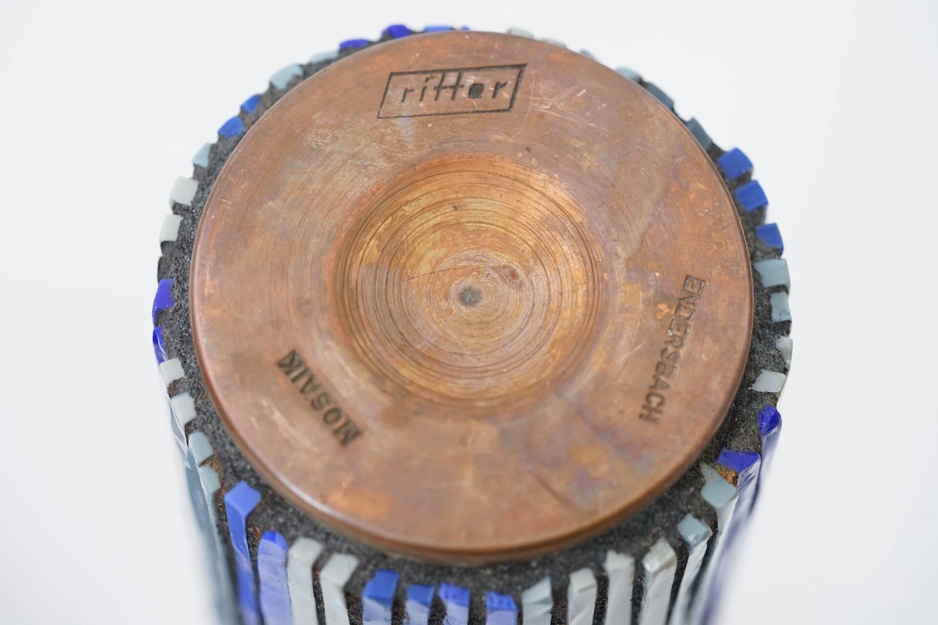 Mid Modern Pottery Mosaic Vases by W. Zimmermann for Ritter