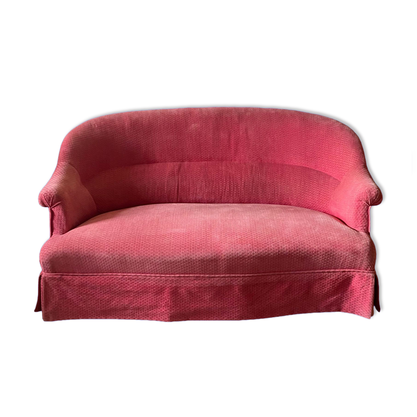 Pink toad sofa bench
