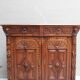 Imposing Neo-Renaissance oak sideboard, late 19th century.