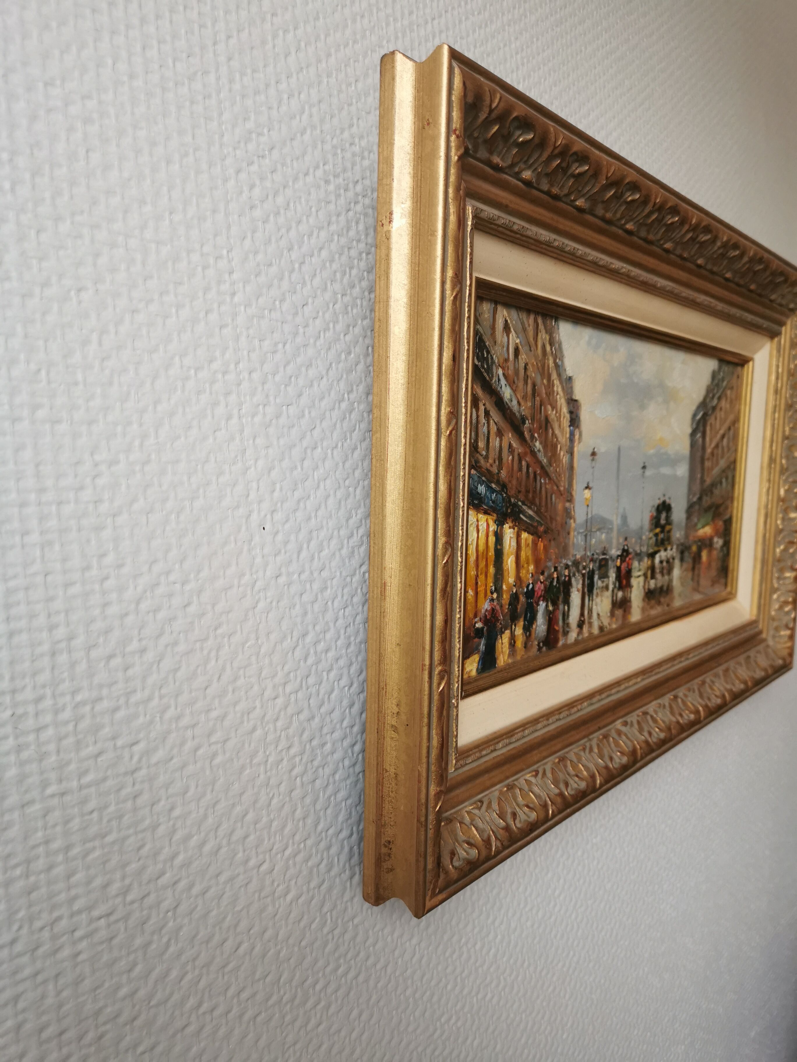 Walter SITA Oil on canvas Paris place de la concorde