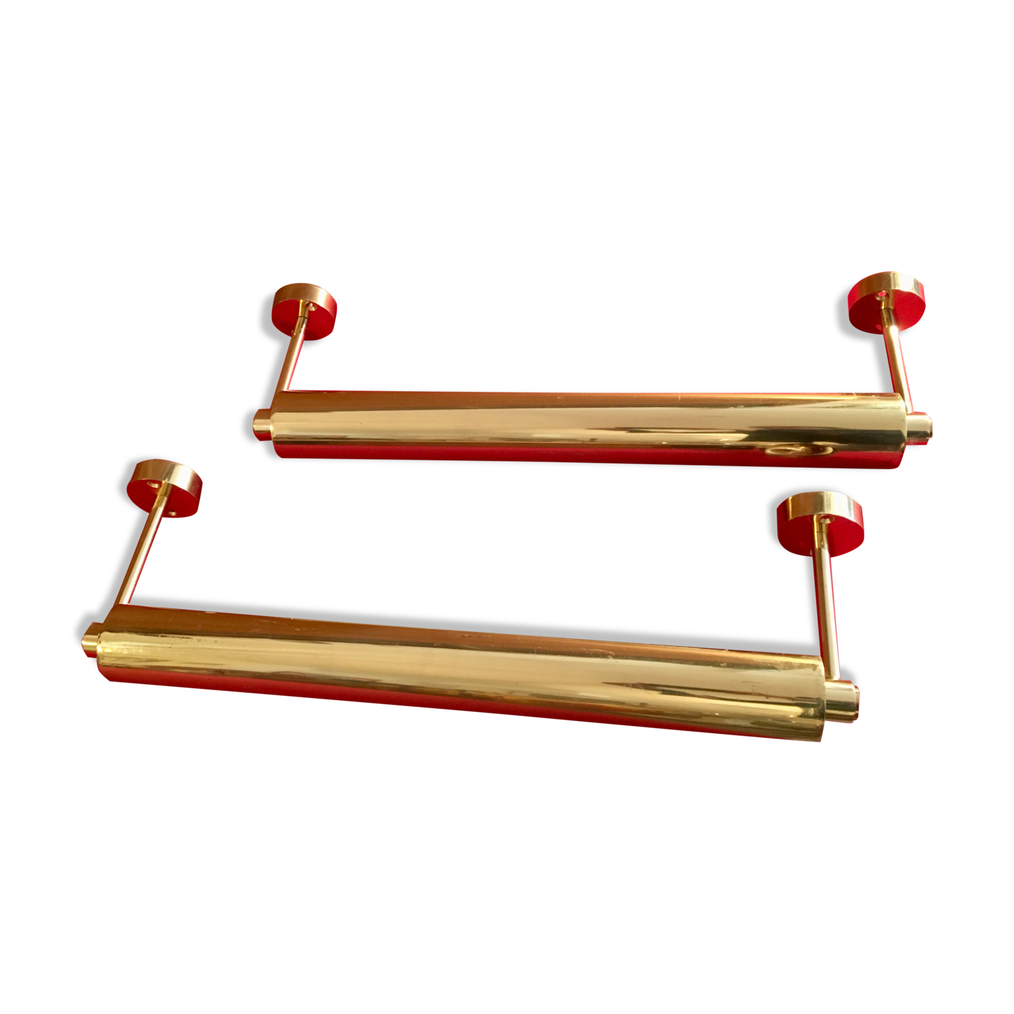 Pair of paintings sconces, 1970s