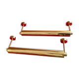 Pair of paintings sconces, 1970s