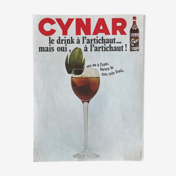 Affiche publicitaire Cynar