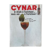 Affiche publicitaire Cynar