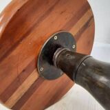 Pair of industrial stools foot in copper metal