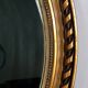 Oval mirror with antique Louis XVI style frame, original gilded stucco wood, 58x40 cm