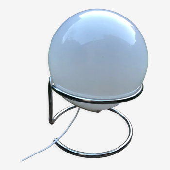 Space age opaline ball lamp circa 1970