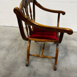 Dagobert armchair with red upholstery