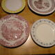 Set of 12 different flat plates