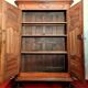 Burgundian wardrobe from the Louis XIII period in solid walnut.