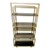 1970s vintage Italian design brass and glass shelf