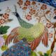 Japan decorative plate, Imari style, peacock and peony décor