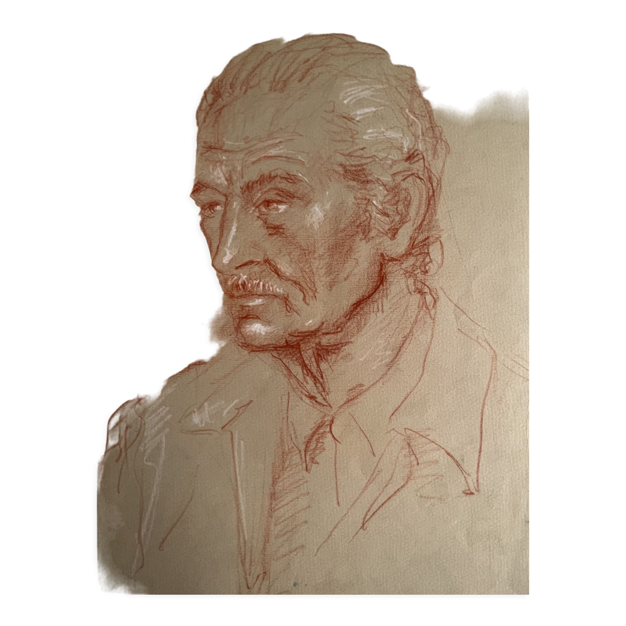 Portrait with sanguine