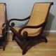 Deux fauteuils coloniaux planteurs