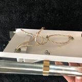 Venini sconce glass and gilded structure