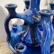 Candlestick in blue Tamegroute