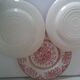 Lot of three english plates