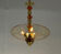 Venetian lustre in gilded and orange Murano glass, circa 1920.